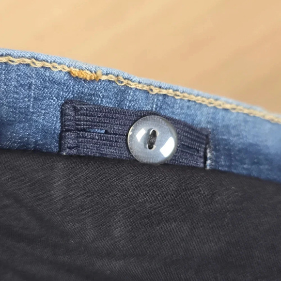 NWT Gap Maternity True Waistband Full Panel True Skinny Jeans Blue Plus 34‎ 18R - Picture 9 of 10